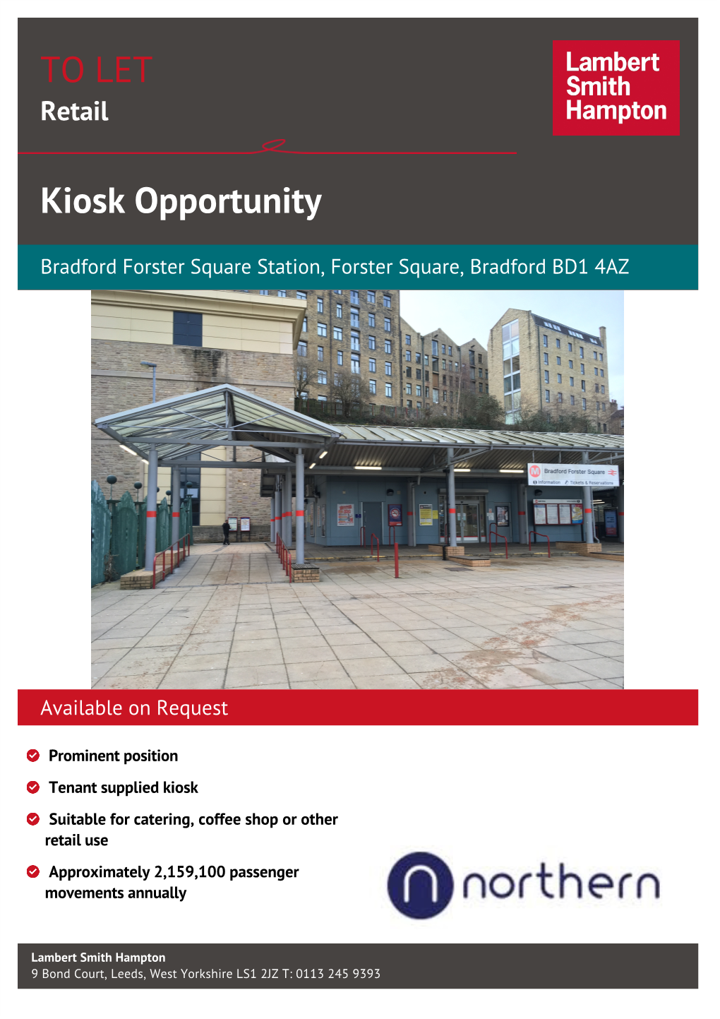 TO LET Kiosk Opportunity