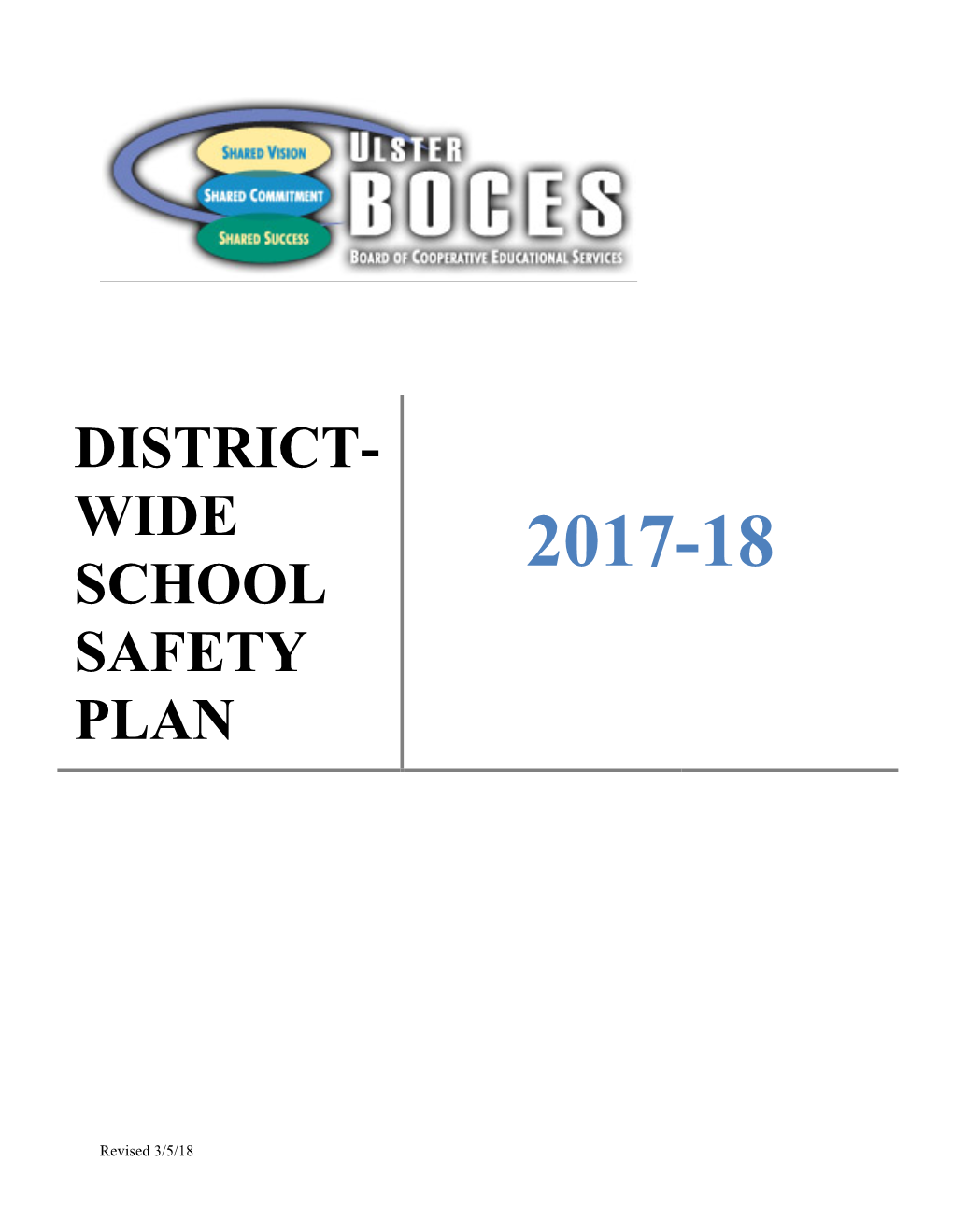 District- Wide School Safety Plan