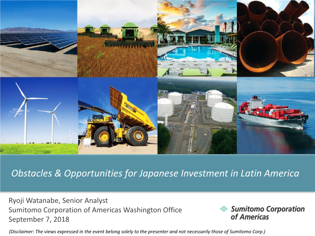 Sumitomo Corp. & Latin America