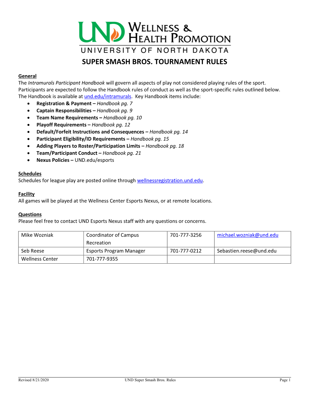 Super Smash Bros. Tournament Rules