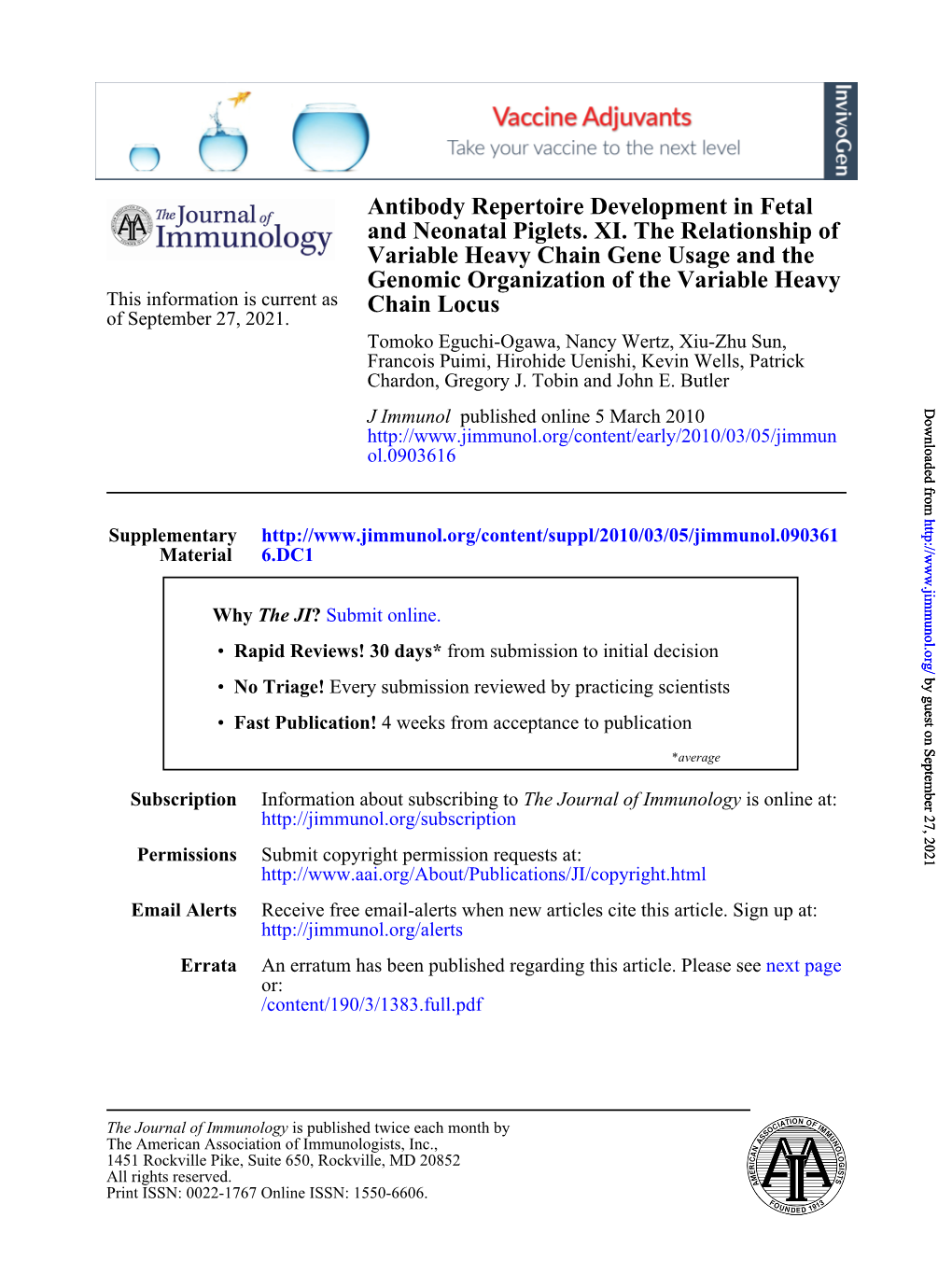 Chain Locus Heavy Genomic Organization of the Variable