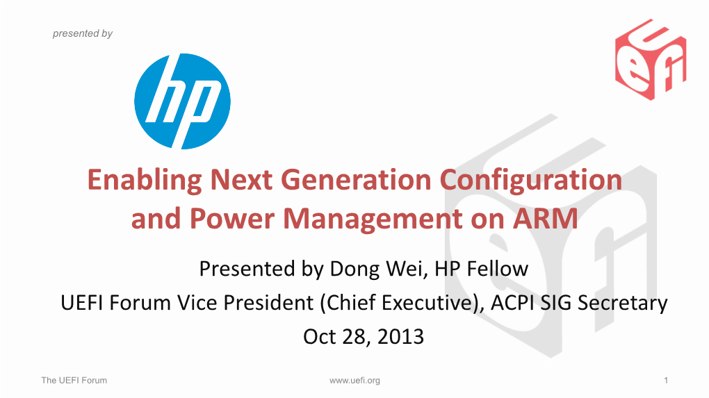 Enabling Next Generation Configuration And