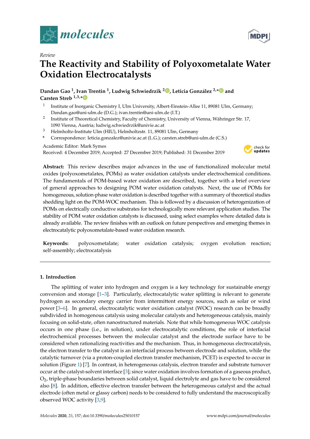 The Reactivity and Stability of Polyoxometalate Water Oxidation Electrocatalysts