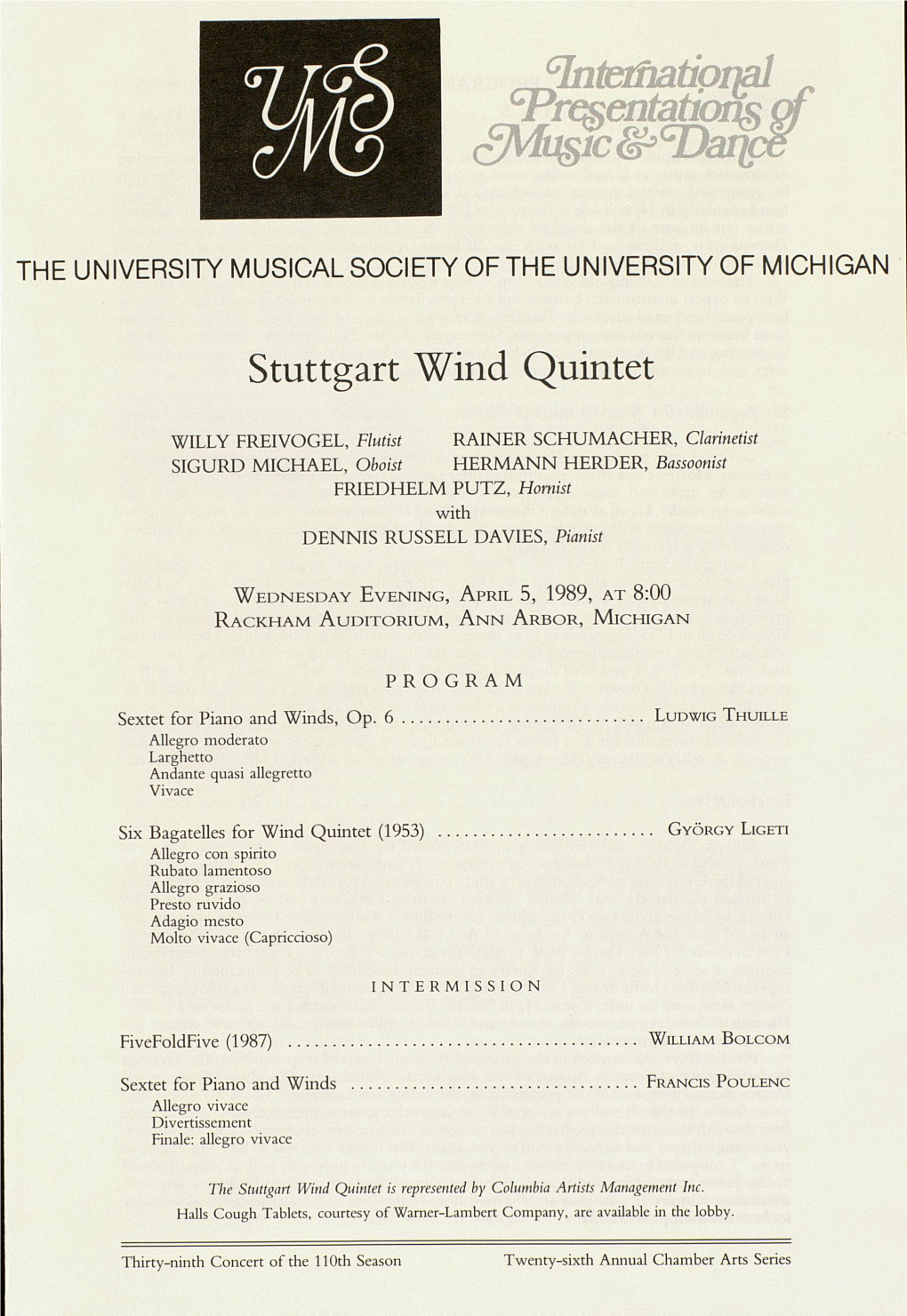 ^T&Mtioqal Stuttgart Wind Quintet