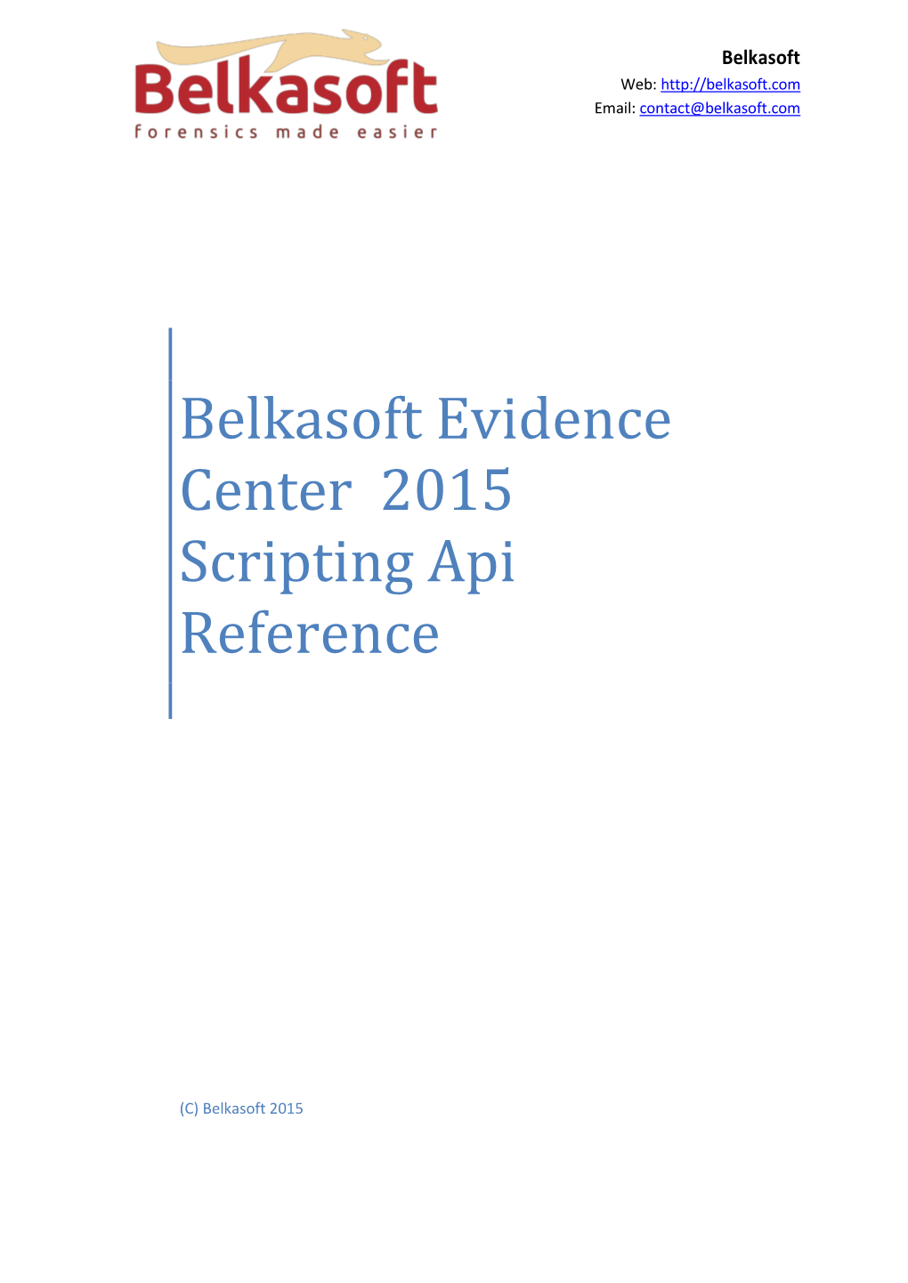 Belkasoft Evidence Center 2015 Scripting Api Reference