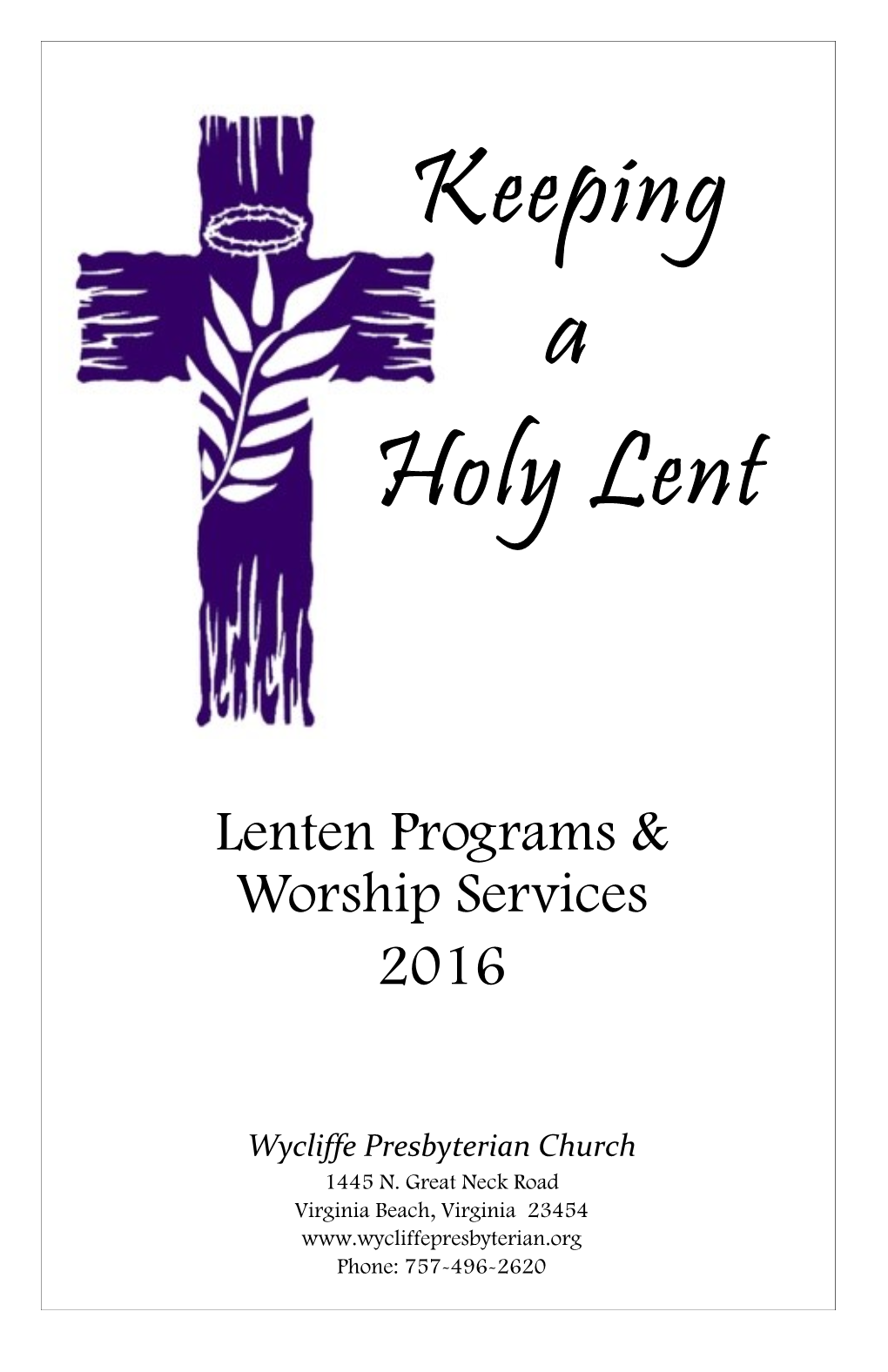 Keeping a Holy Lent