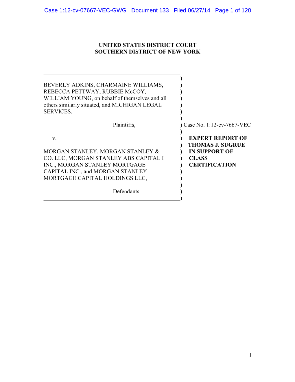 Case 1:12-Cv-07667-VEC-GWG Document 133 Filed 06/27/14 Page 1 of 120