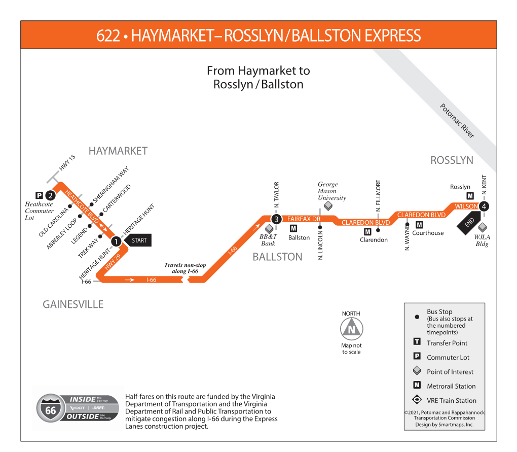 622 • Haymarket – Rosslyn/Ballston Express