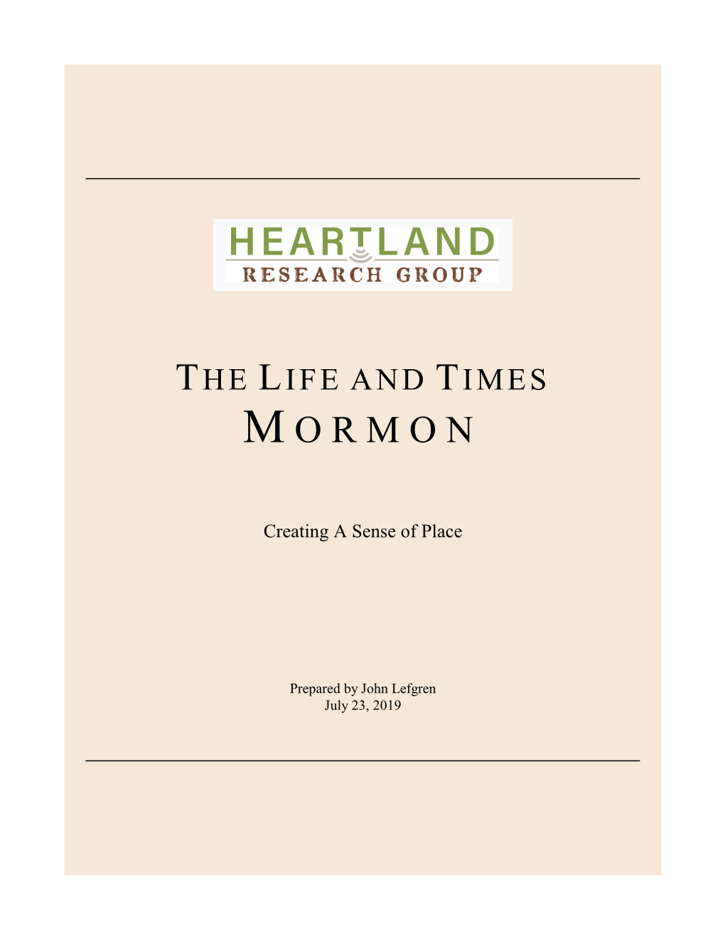 Life and Times of Mormon (Pdf)