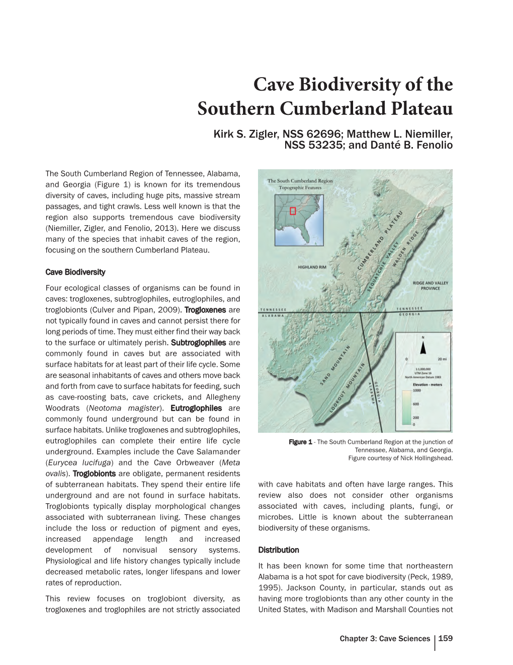 Cave Biodiversity of the Southern Cumberland Plateau Kirk S