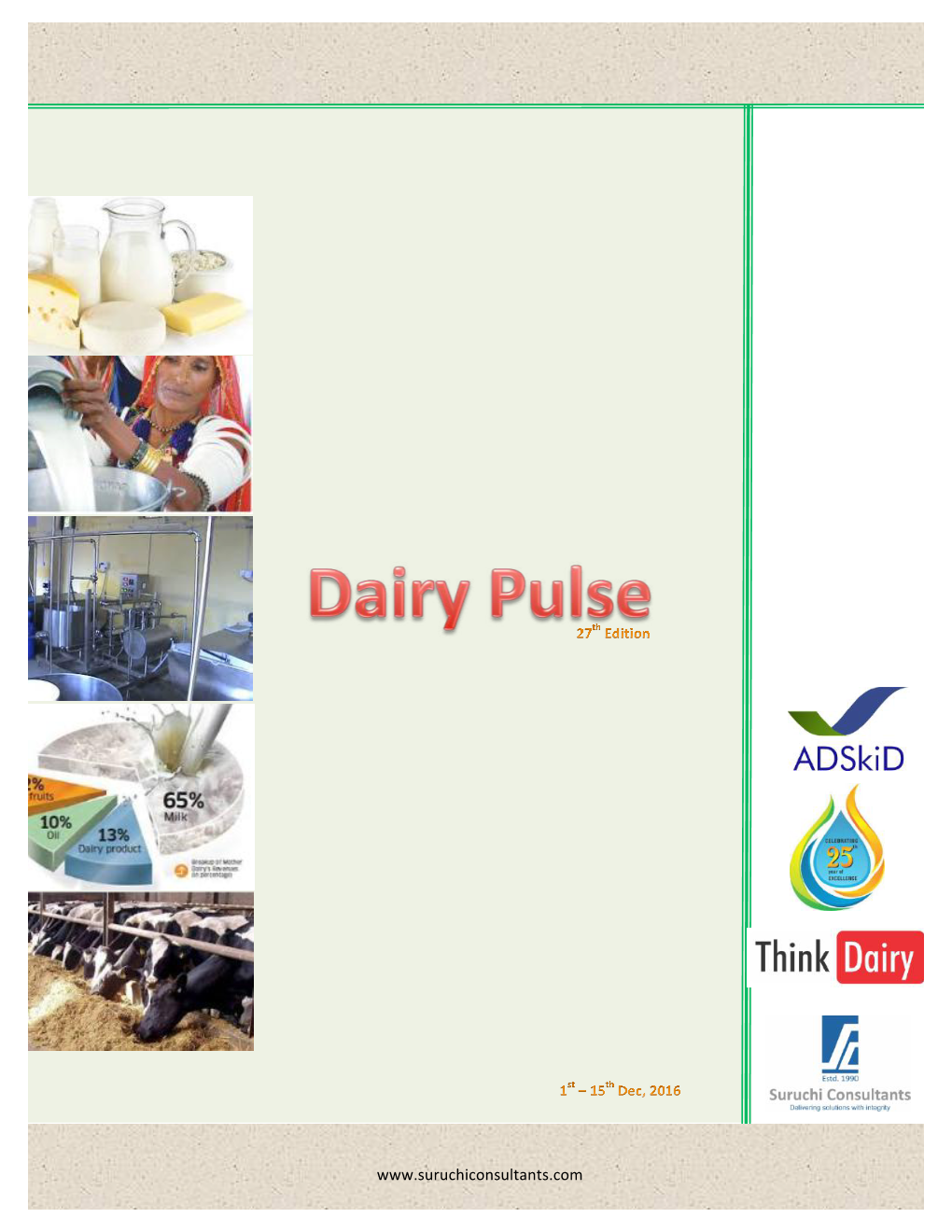 27Th Edition Dairy Pulse 1St to 15Th Dec. 2016