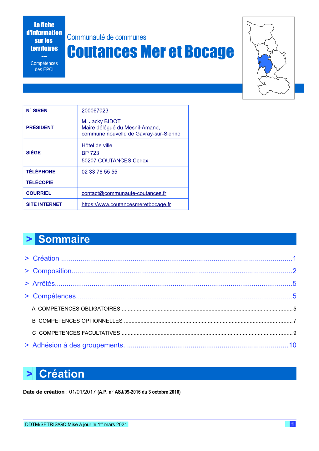 Coutances Mer Et Bocage Compétences Des EPCI