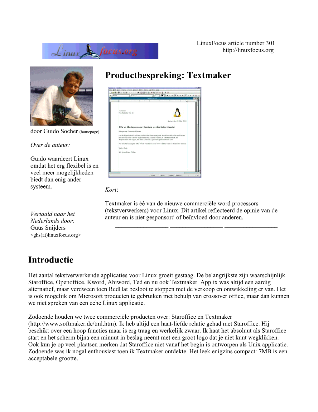 Productbespreking: Textmaker Introductie