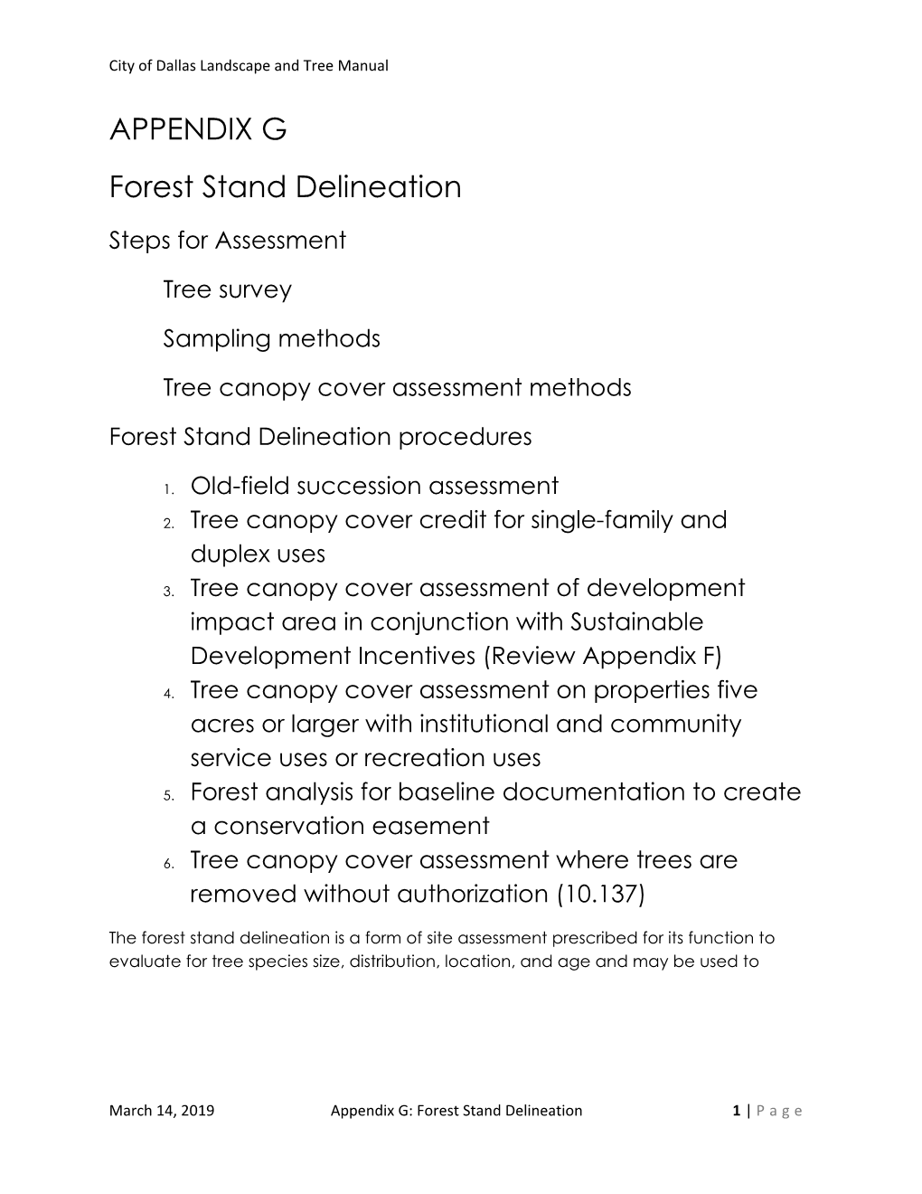 Forest Stand Delineation