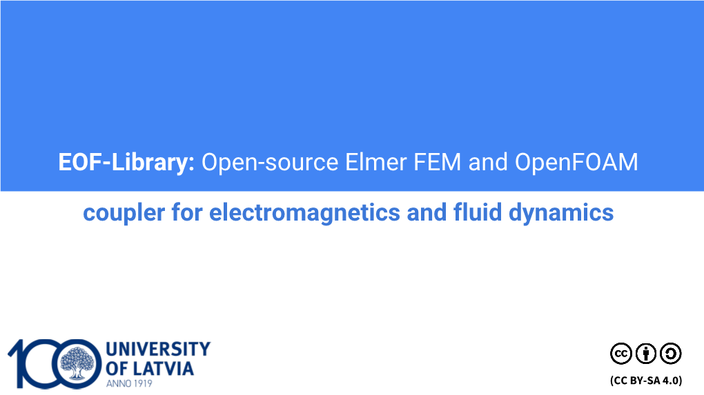 EOF-Library: Open-Source Elmer FEM and Openfoam Coupler For