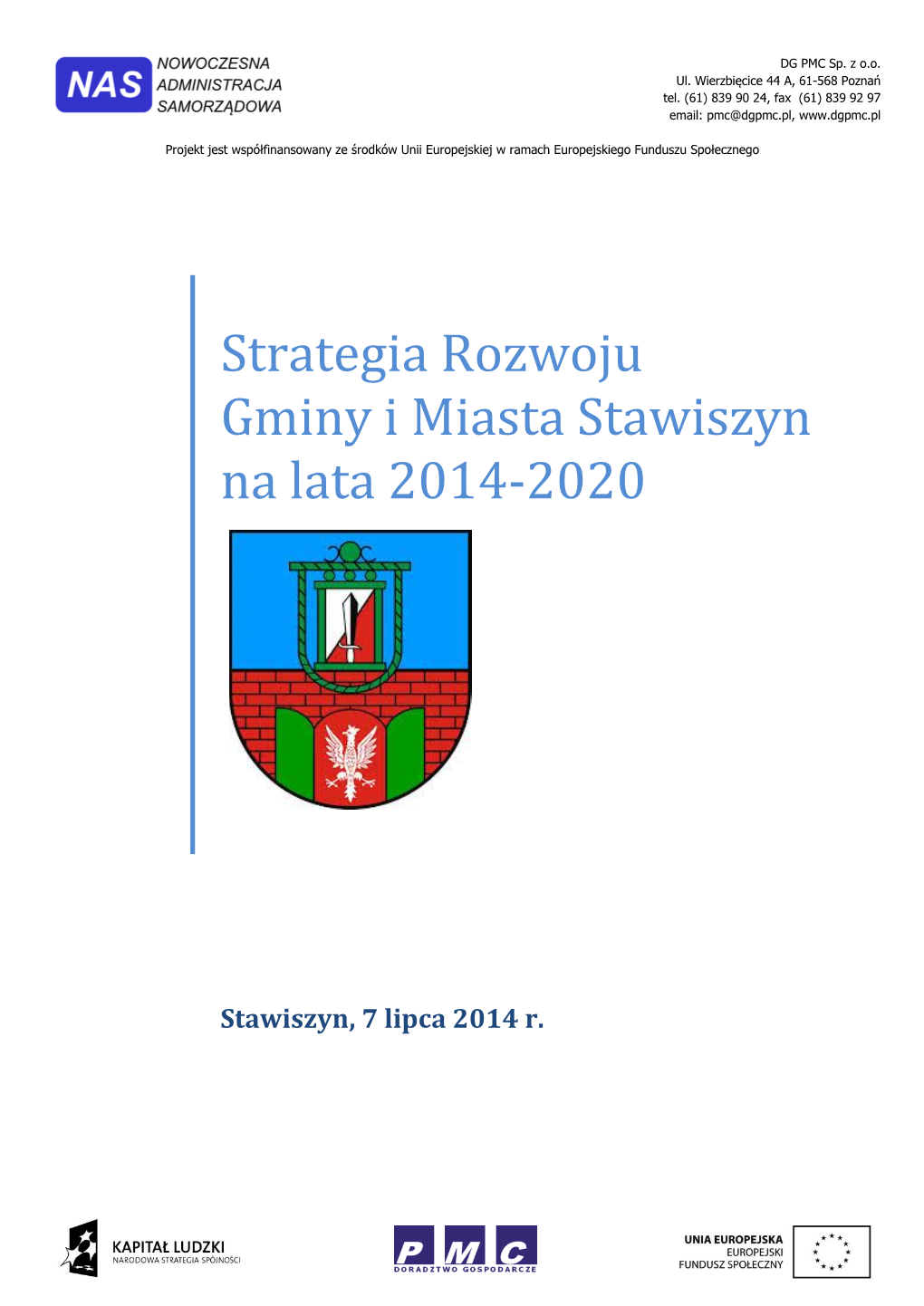 Strategia Rozwoju Gminy I Miasta Stawiszyn Na Lata 2014-2020