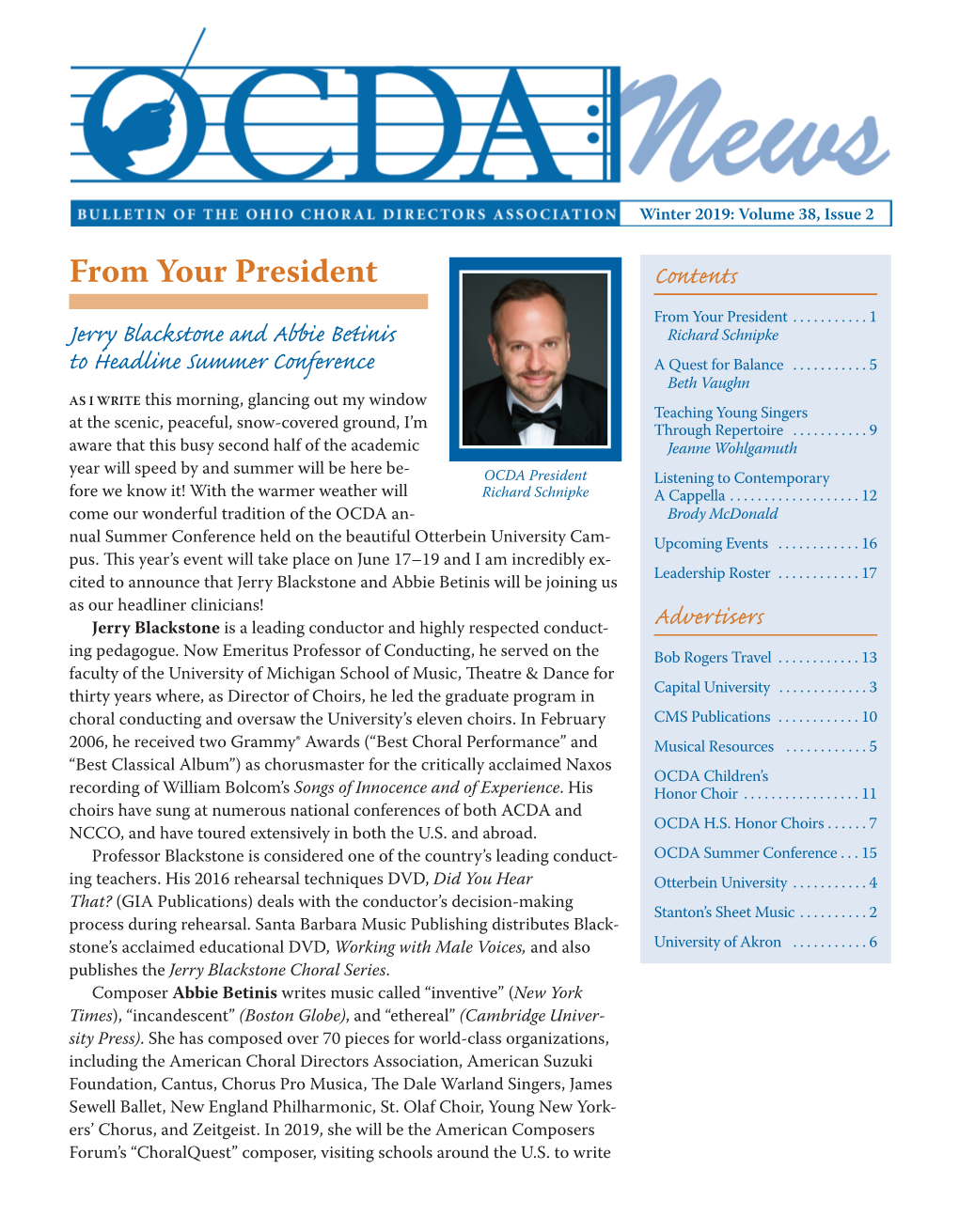 OCDA News Winter 2019