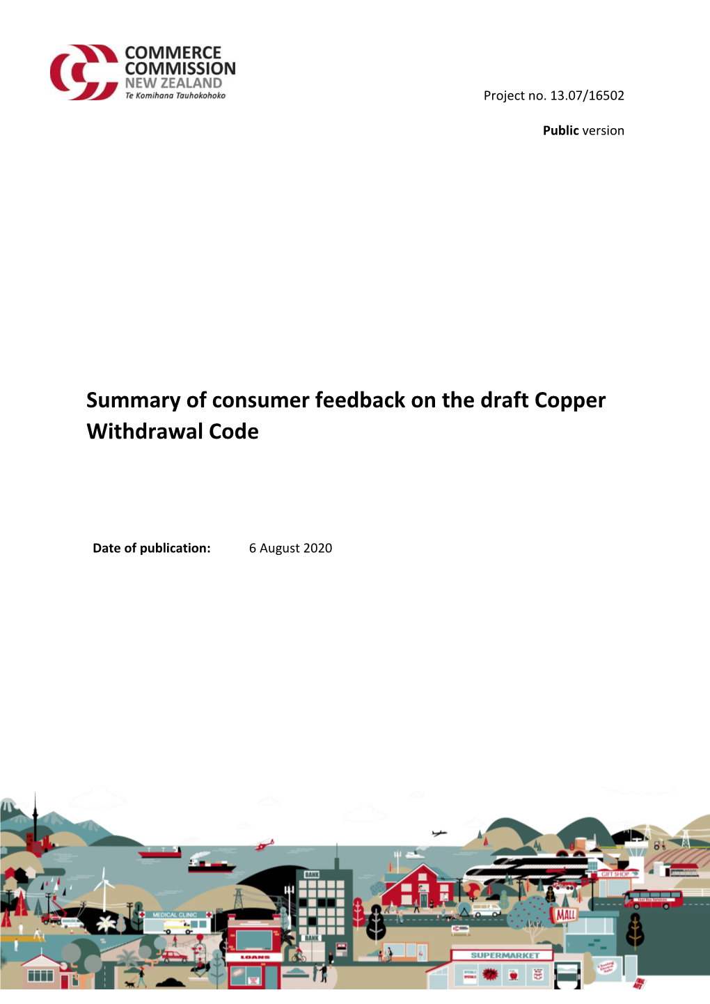 Summary of Consumer Feedback on the Draft Copper Withdrawal Code