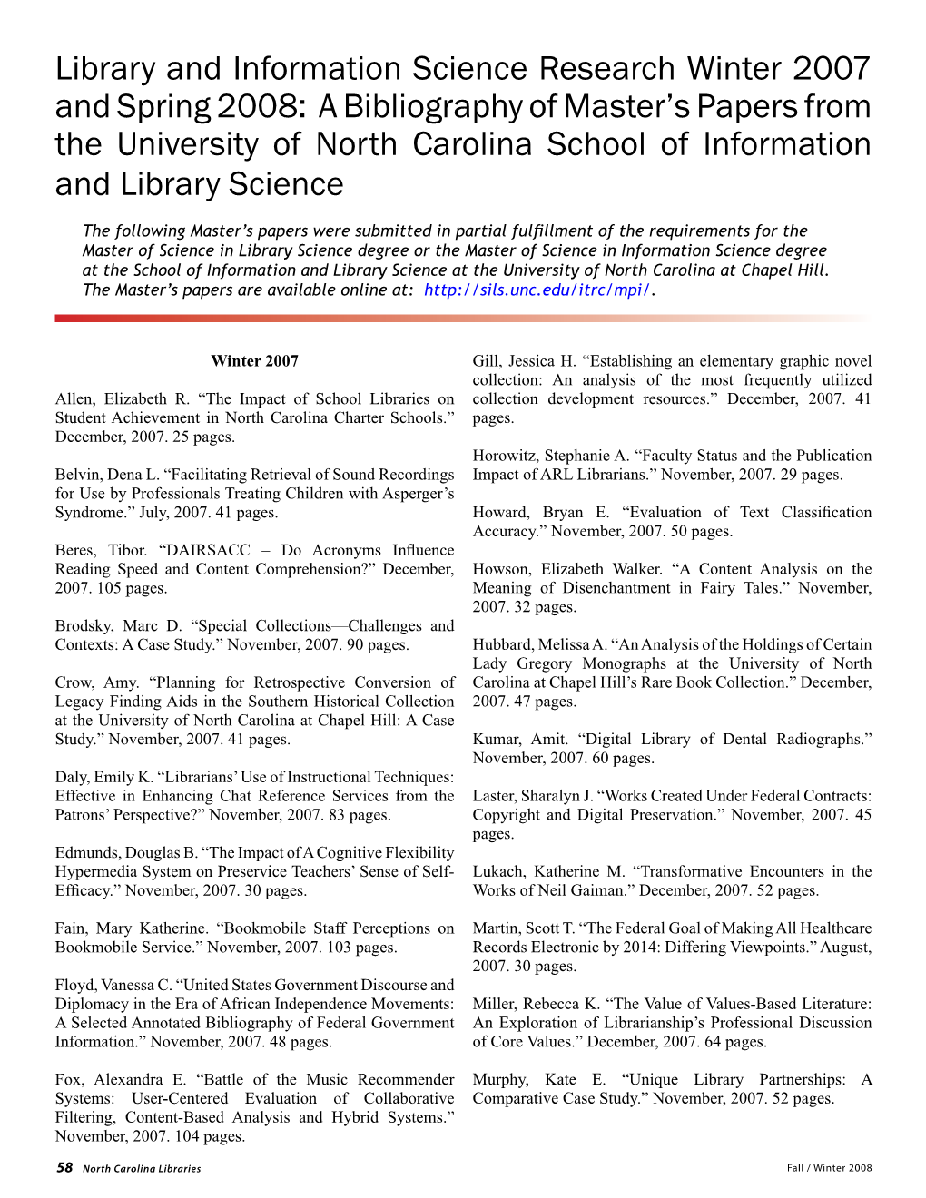 Library and Information Science Research