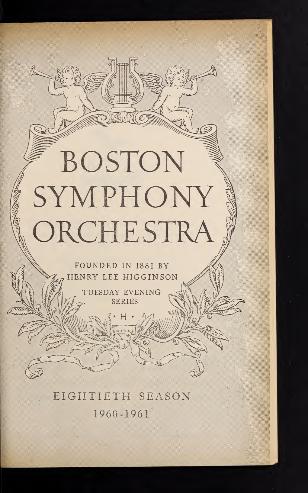 Boston Symphony Orchestra Concert Programs, Season 80, 1960-1961, Subscription