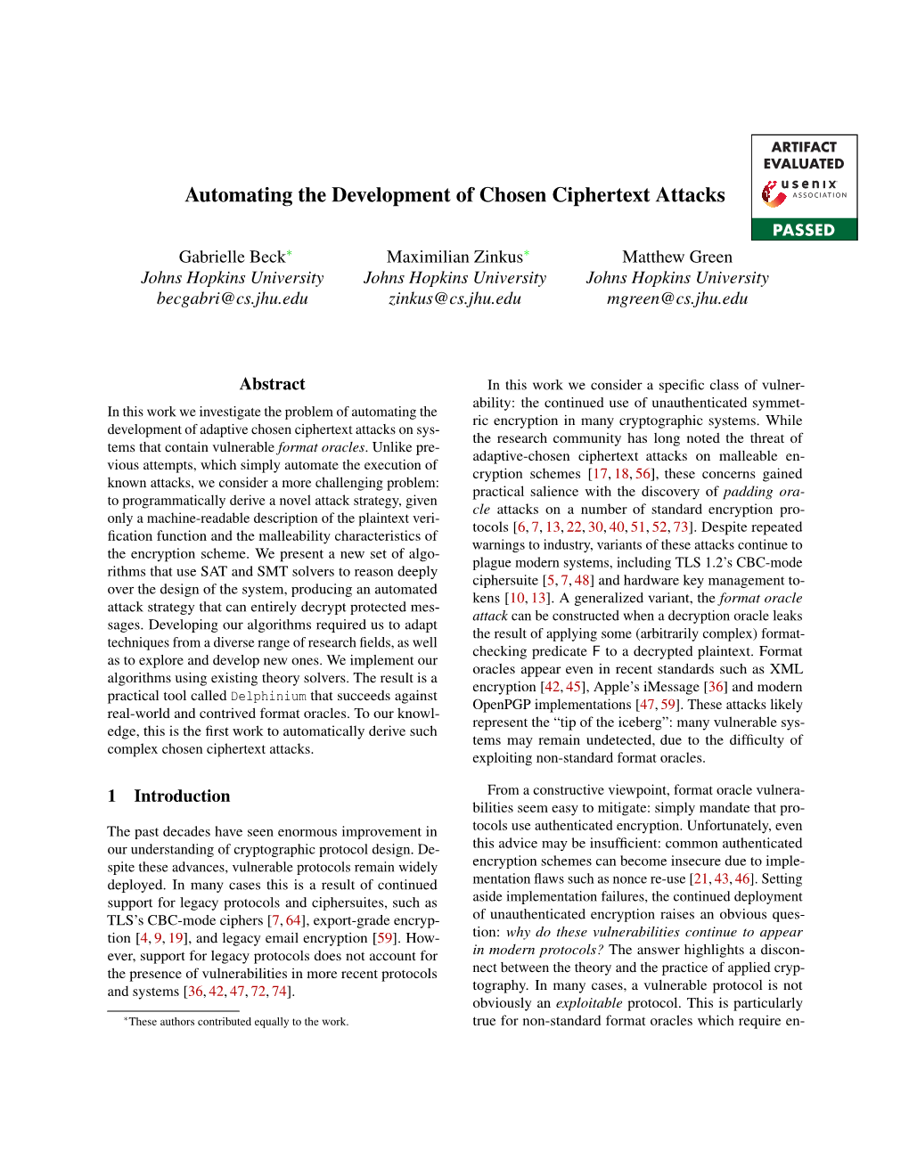 Automating the Development of Chosen Ciphertext Attacks