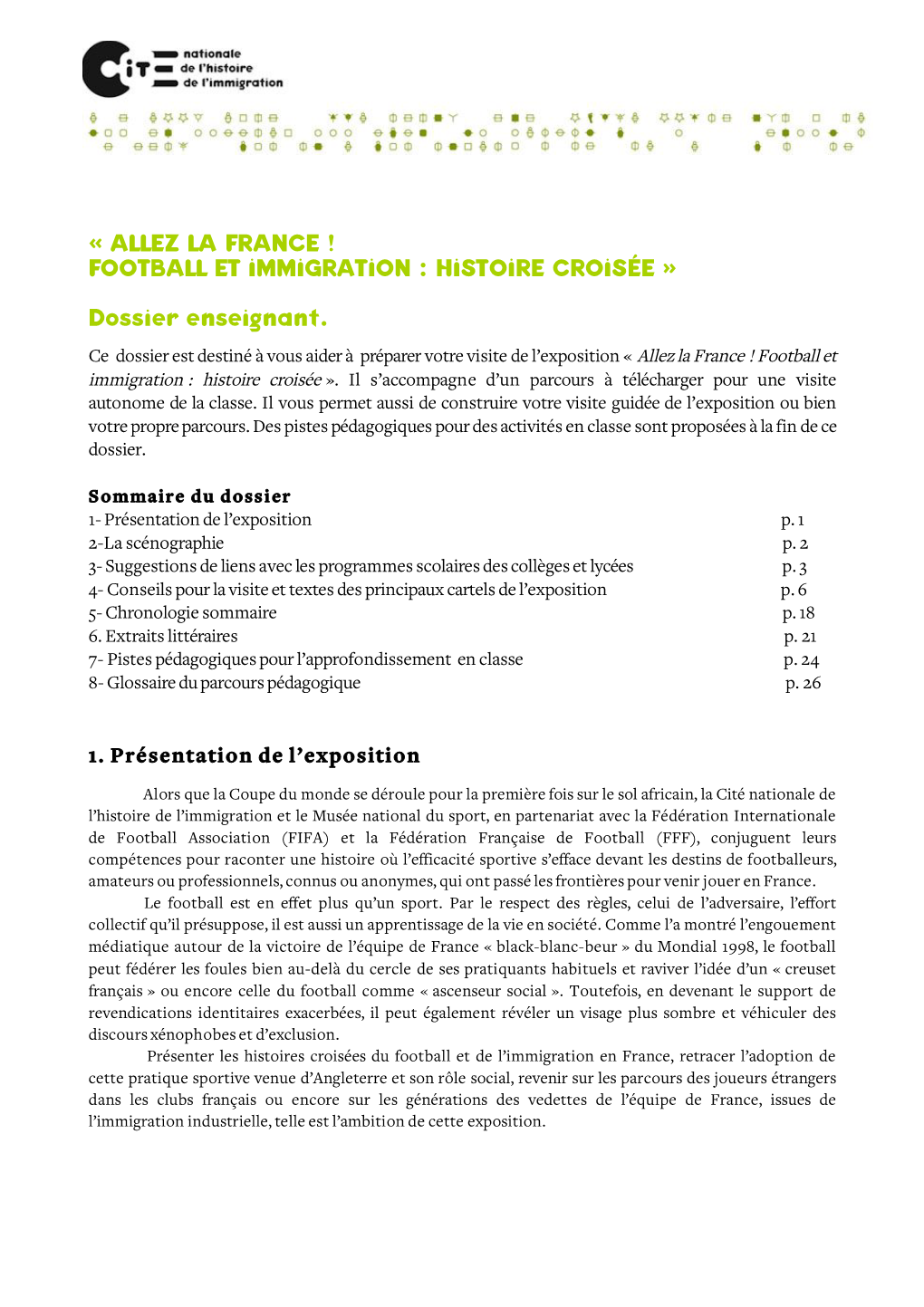 Allez La France ! Football Et Immigration : Histoire Croisée »