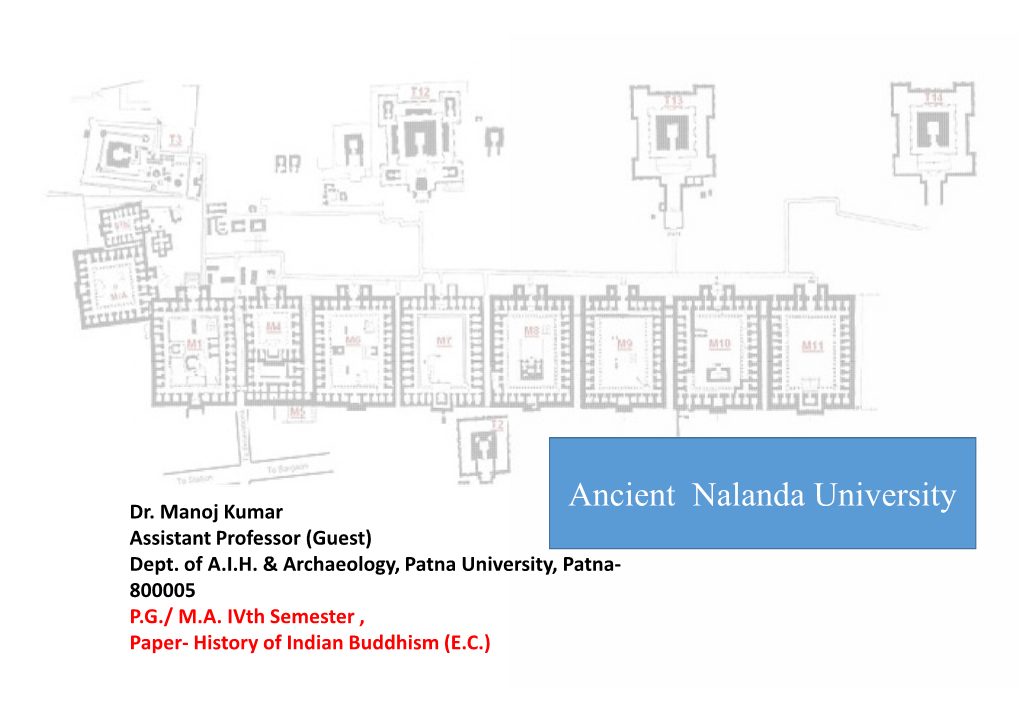 Ancient Nalanda University Dr