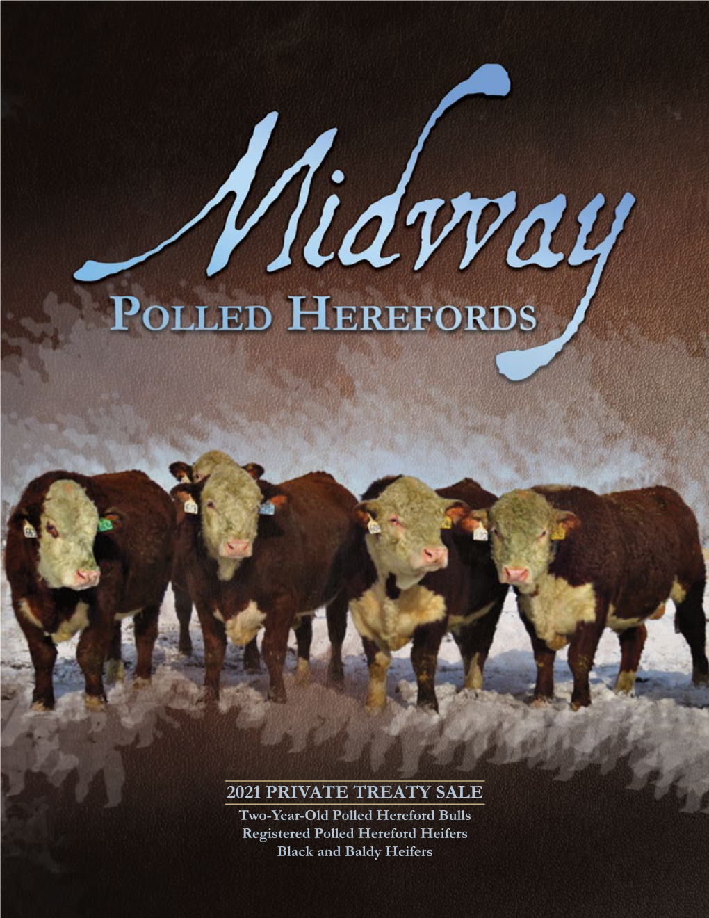 2021 PRIVATE TREATY SALE Two-Year-Old Polled Hereford Bulls Registered Polled Hereford Heifers Black and Baldy Heifers 2021 Private Treaty Sale Offering