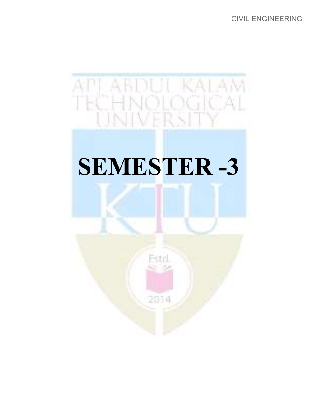 Semester -3 Civil Engineering