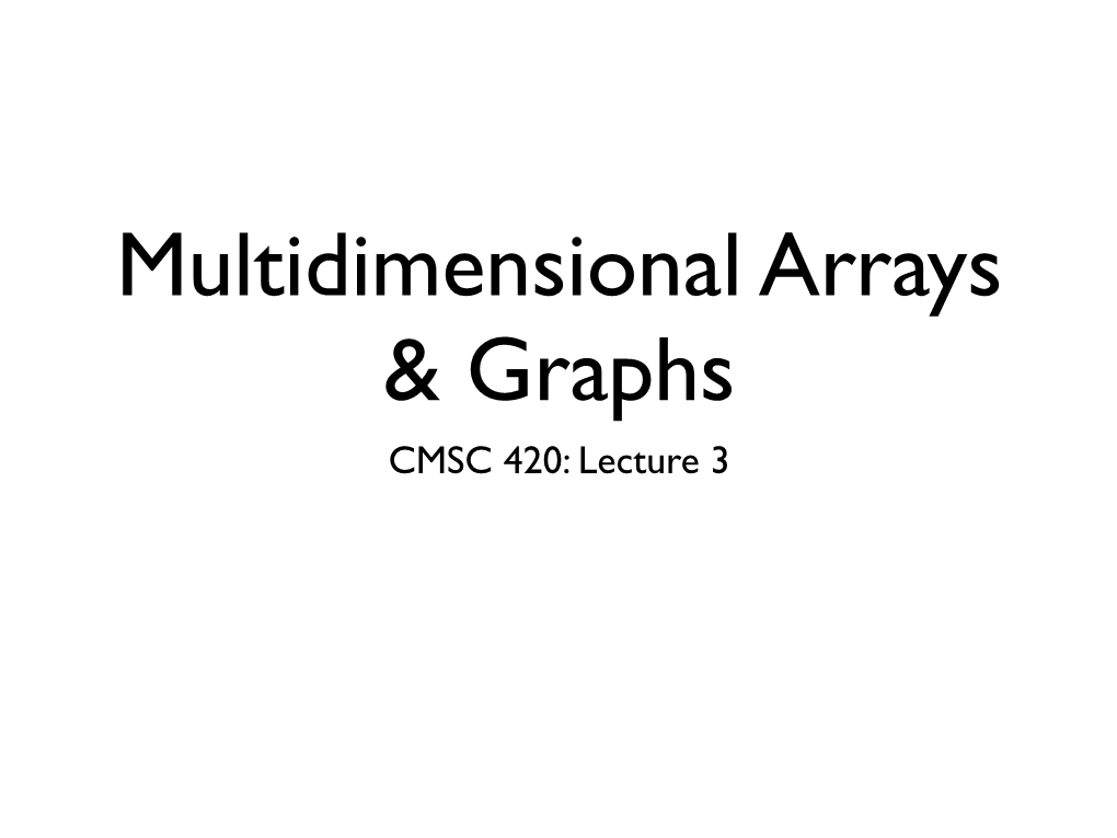 Introduction to Graphs