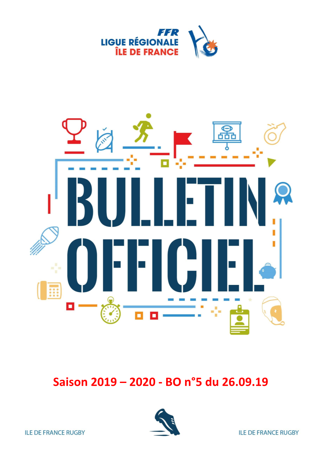 Saison 2019 – 2020 - BO N°5 Du 26.09.19