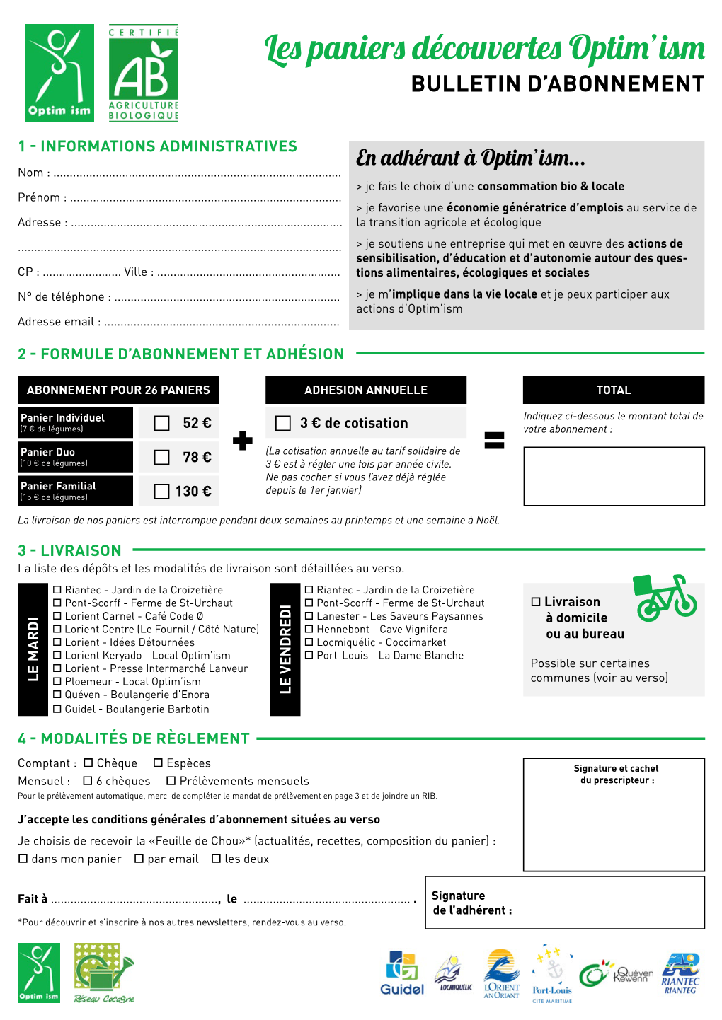 Les Paniers Découvertes Optim'ism