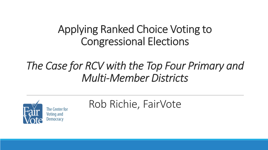 Pathways to Electoral Reform