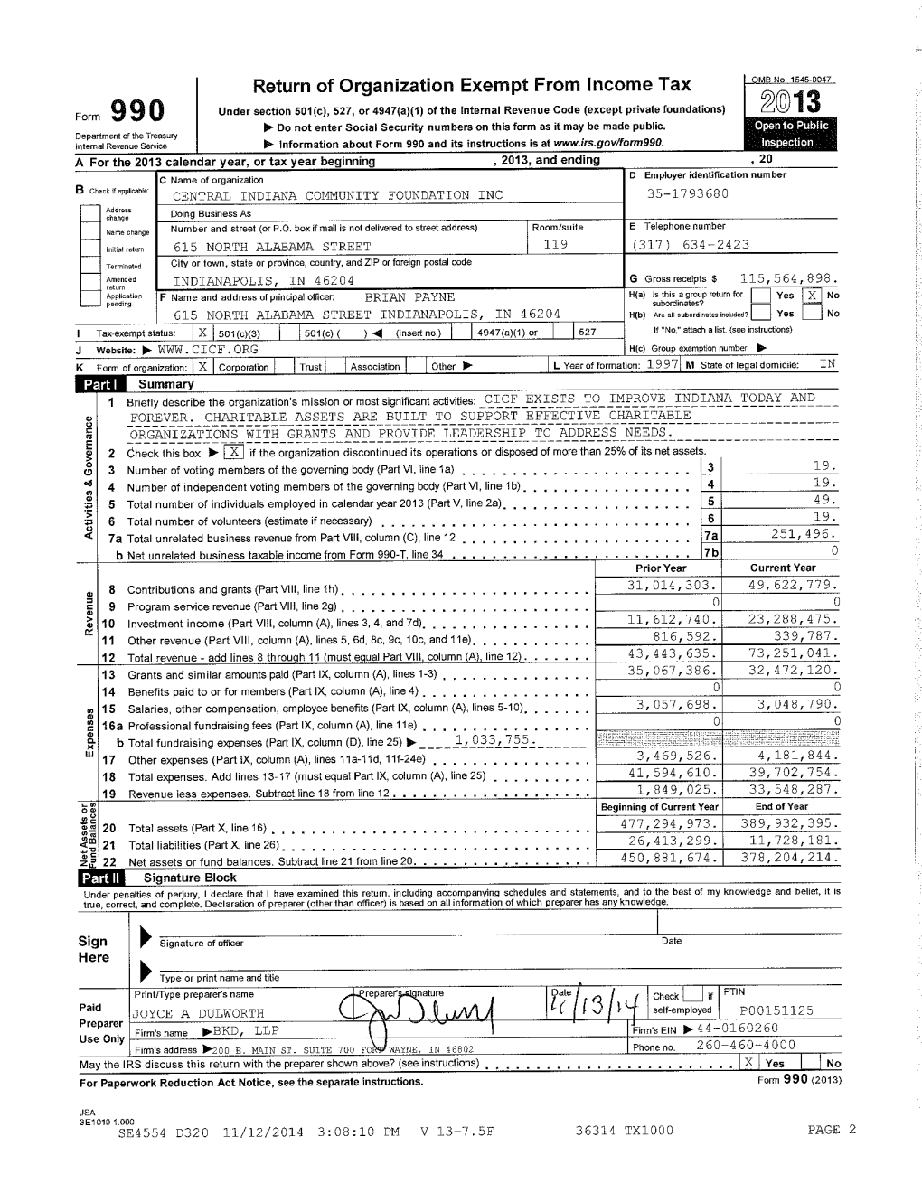 2013 IRS Form