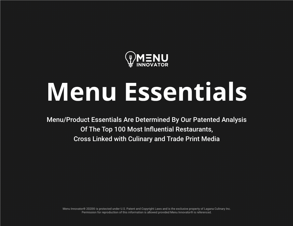 Menu Essentials