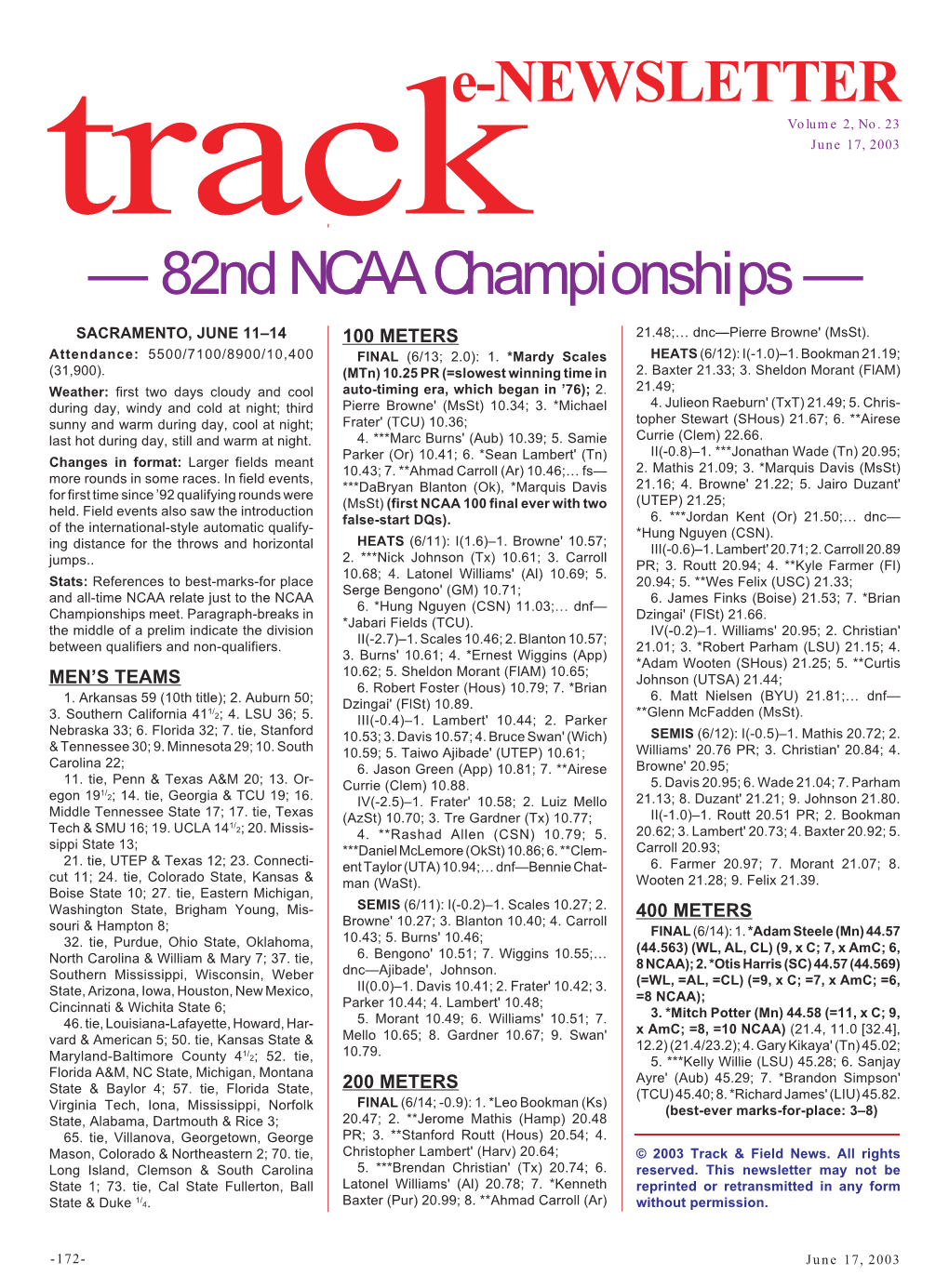 NCAA Championships —