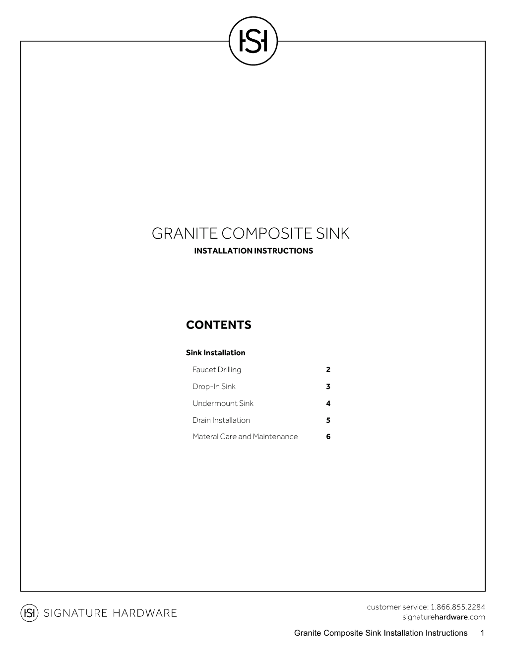 Granite Composite Sink Installation Instructions