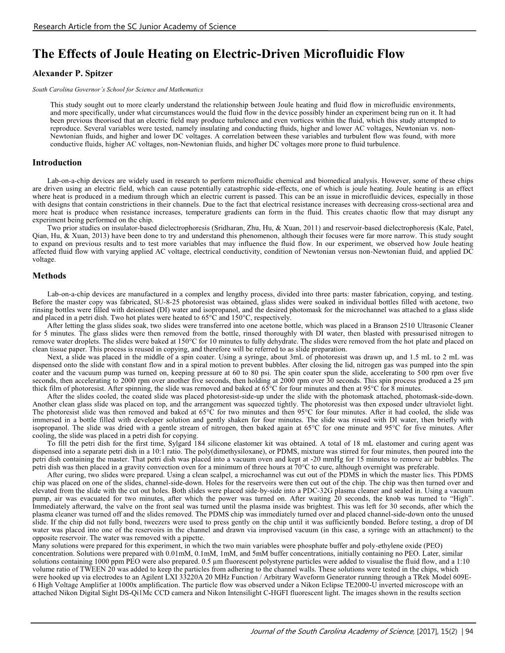 The Effects of Joule Heating on Electric-Driven Microfluidic Flow Alexander P