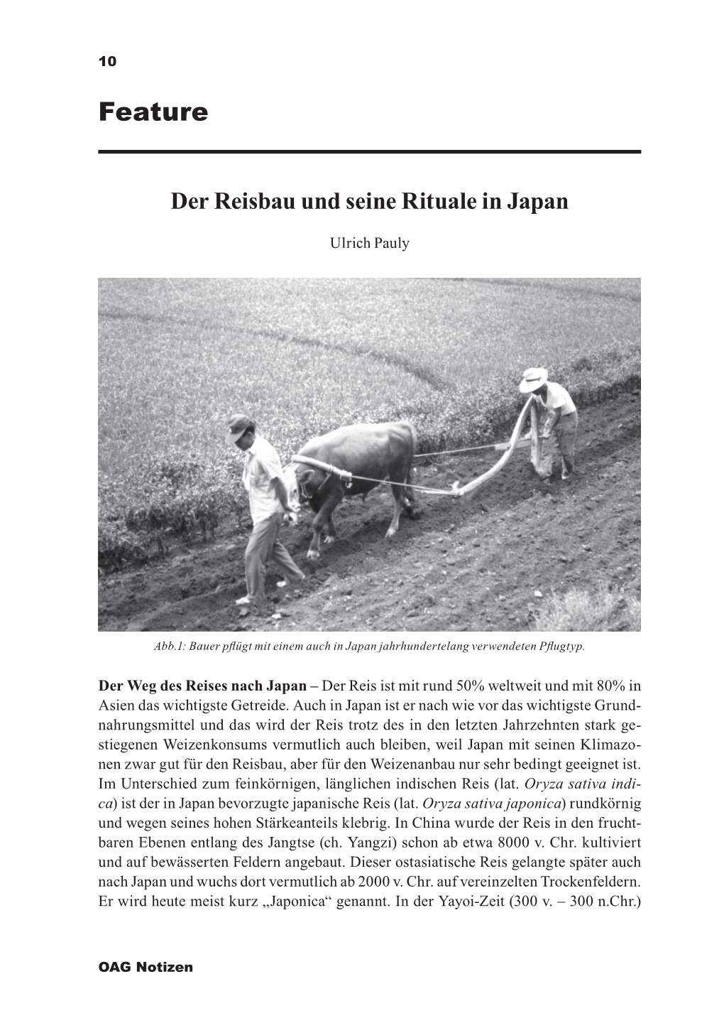 Der Reisbau Und Seine Rituale in Japan