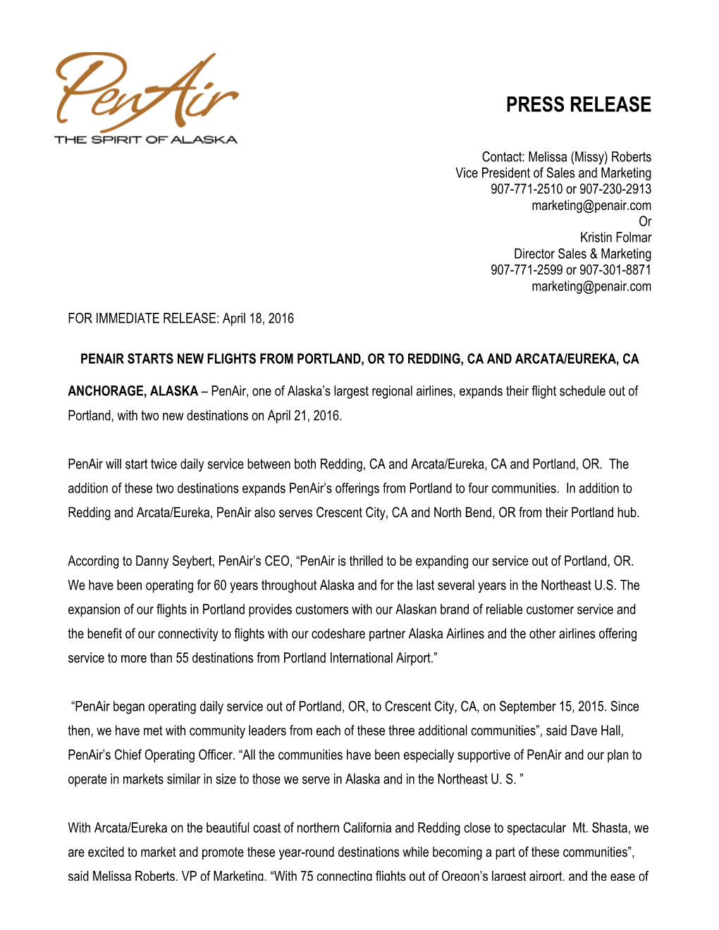 Press Release