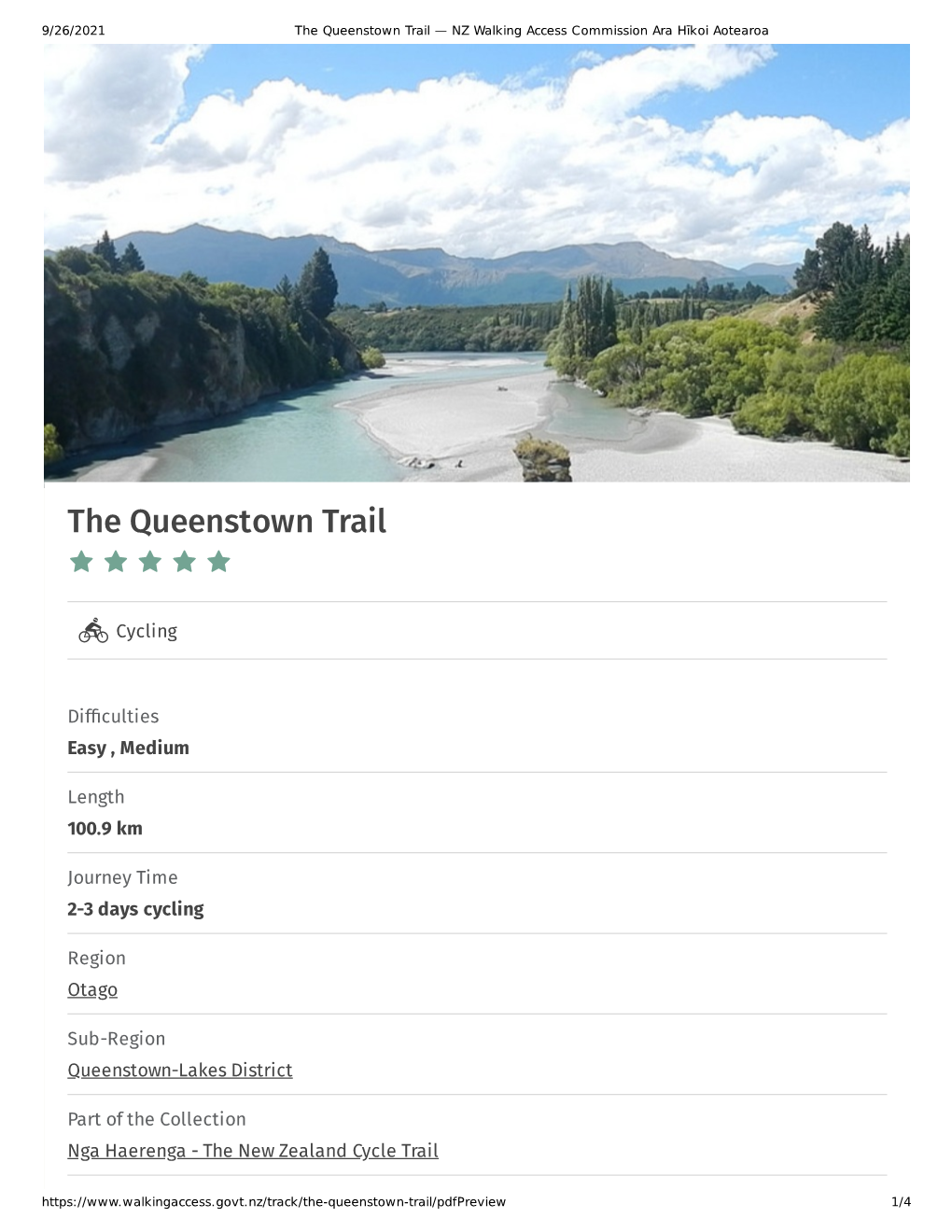 The Queenstown Trail — NZ Walking Access Commission Ara Hīkoi Aotearoa