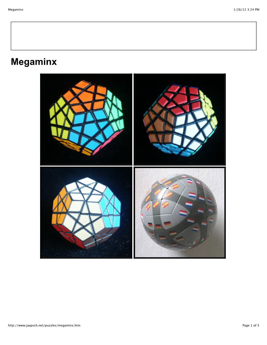 Megaminx 1/26/12 3:24 PM