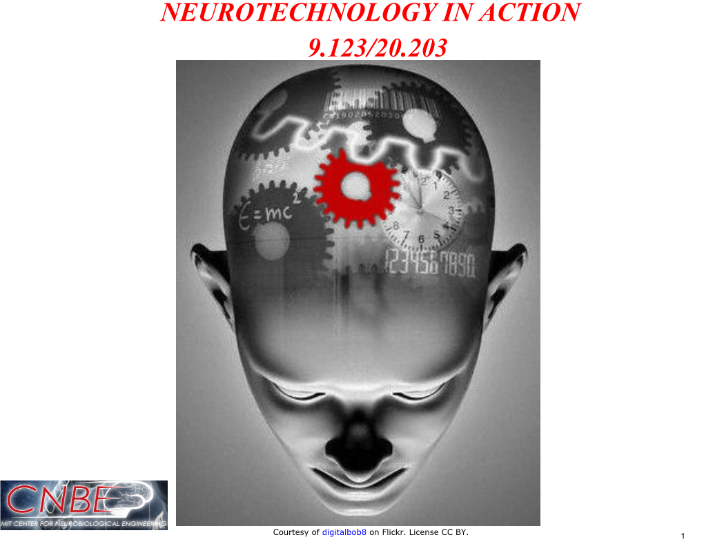 9.123 Lecture 1 Introduction to Neurotechnology Notes