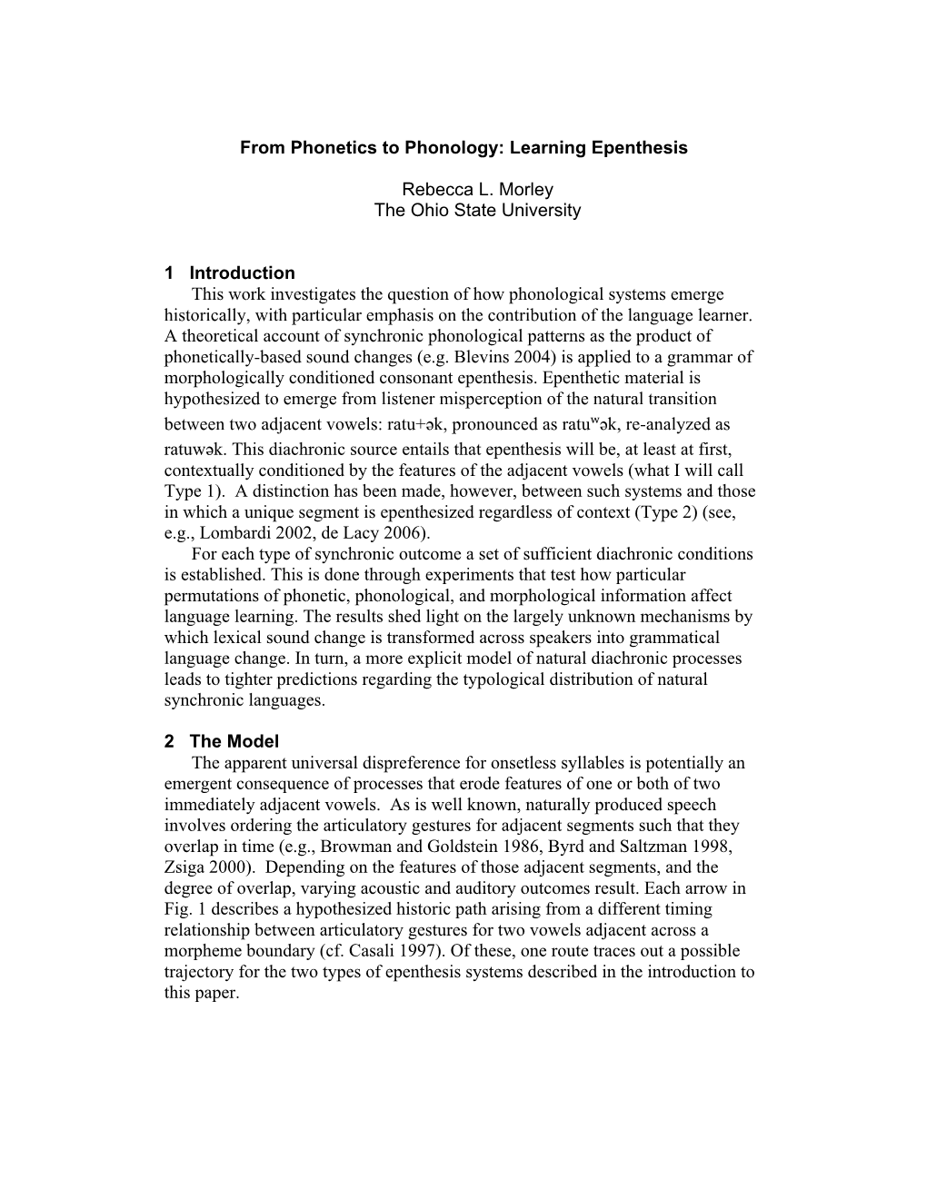 From Phonetics to Phonology: Learning Epenthesis