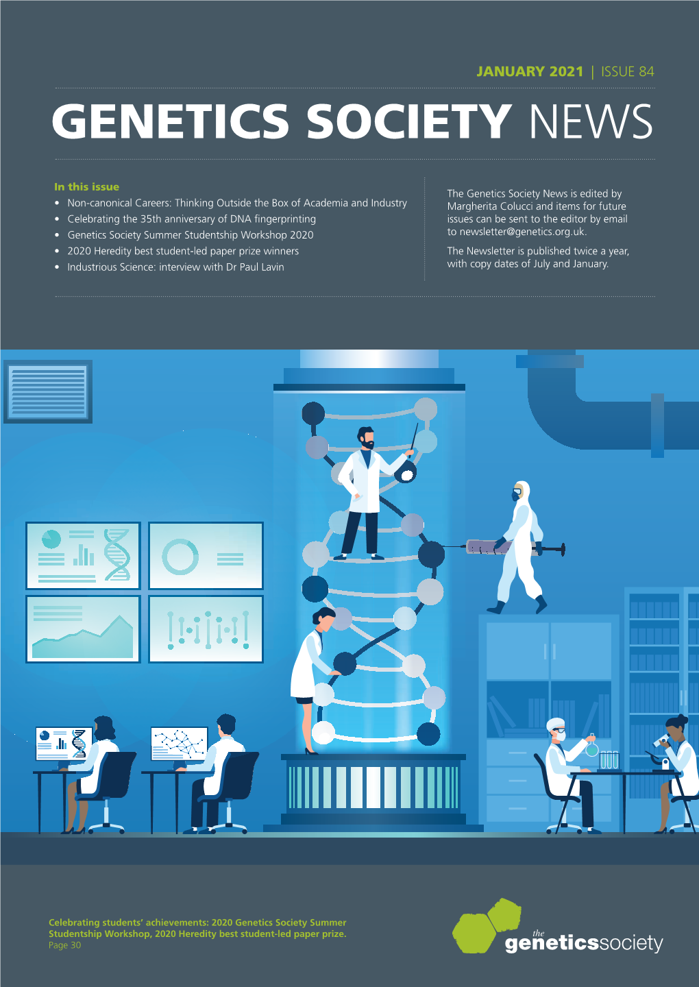 Issue 84 of the Genetics Society Newsletter