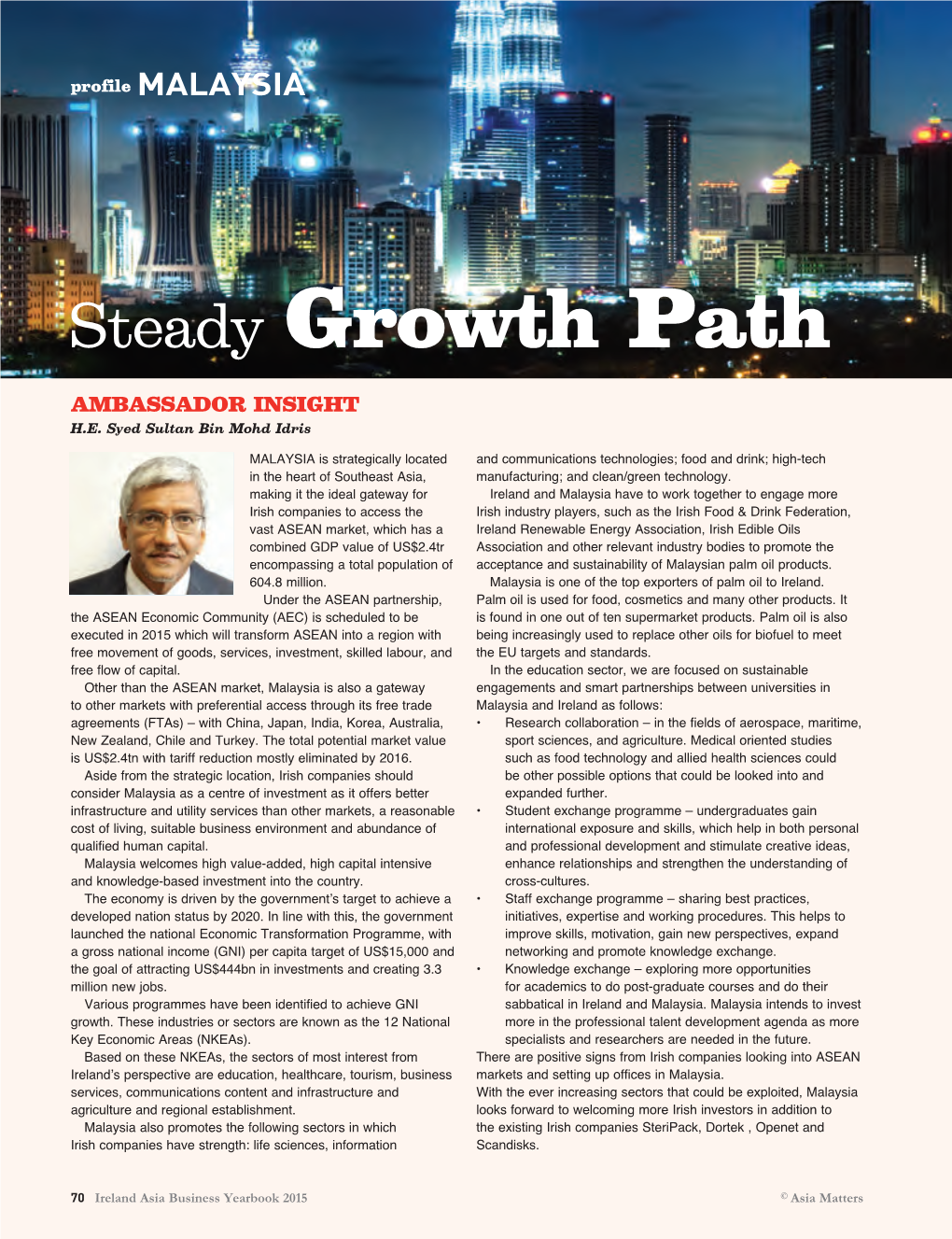 Steady Growth Path