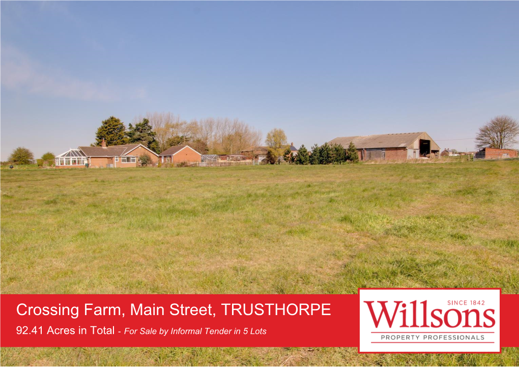 Crossing Farm, Main Street, TRUSTHORPE