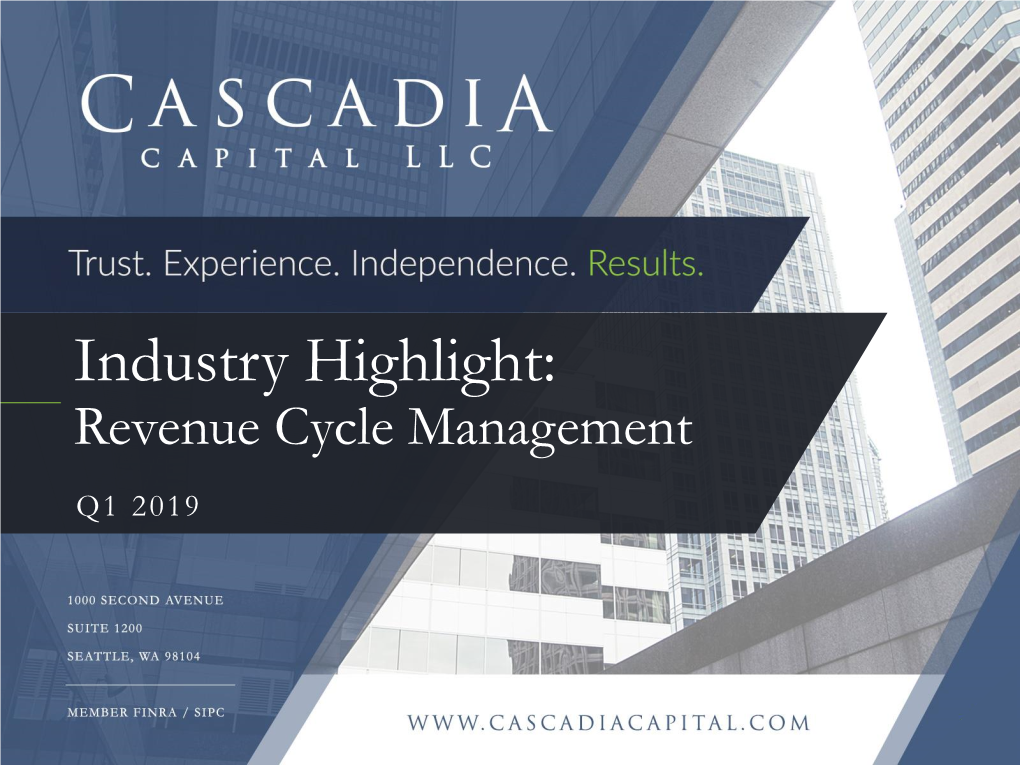 Healthcare Industry Highlight: Revenue Cycle Management