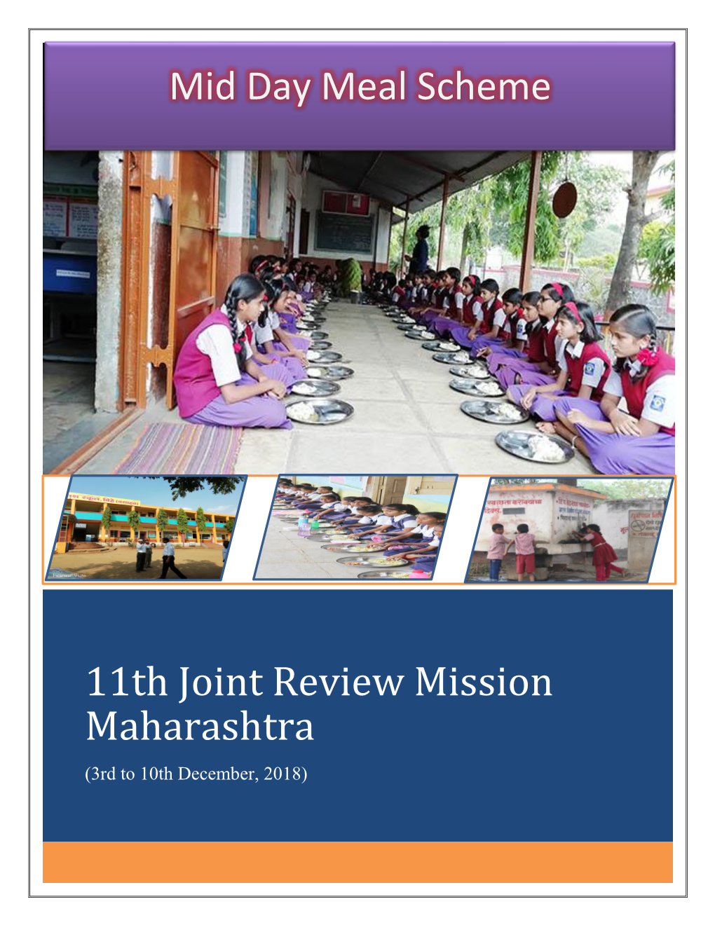 11Th Joint Review Mission Maharashtra (3Rd to 10Th December, 2018)