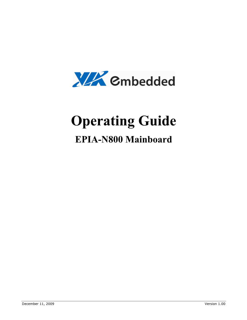 Operating Guide